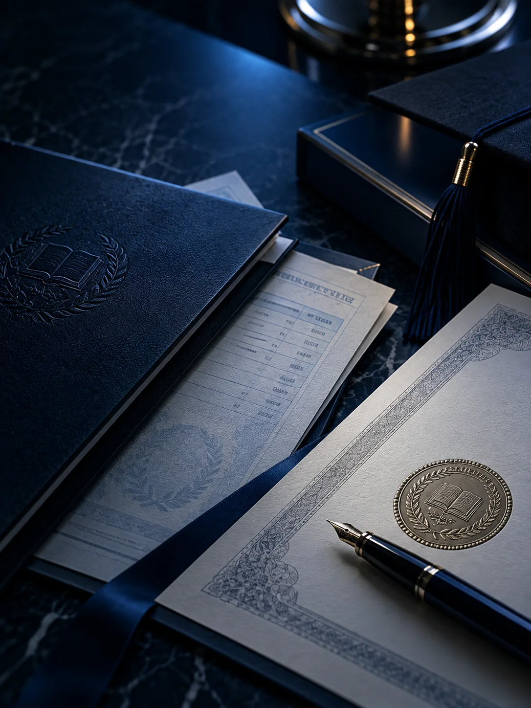 Diplomas, transcripts and academic certifications prepared for submission